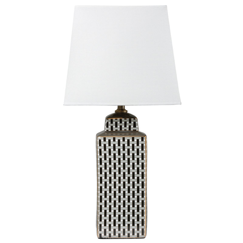 Basswood Ceramic Accent Lamp