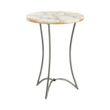 Stone Top End Table
