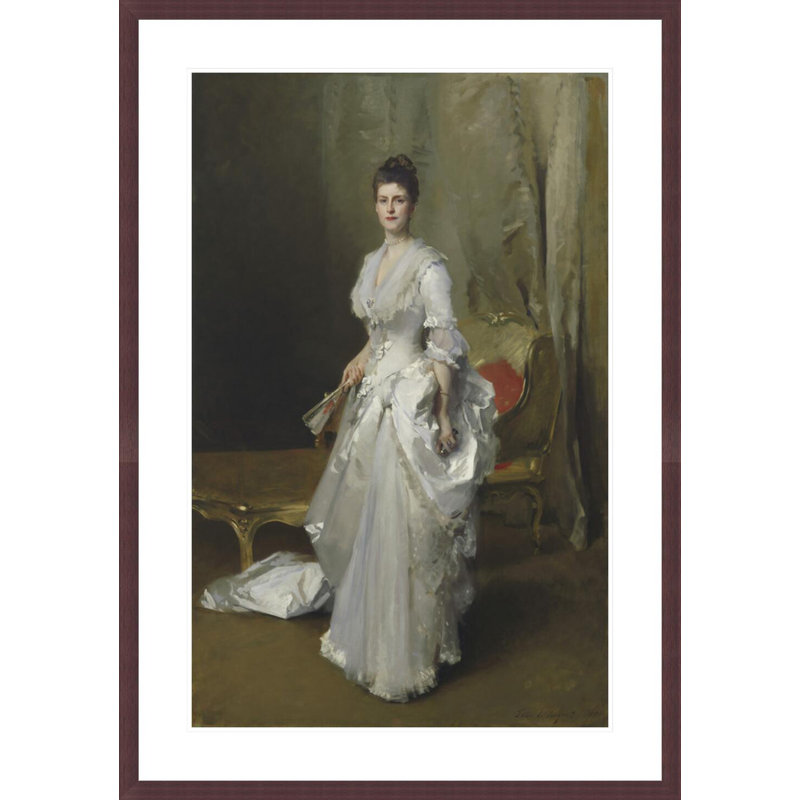 «Margaret Stuyvesant Rutherfurd White» par John Singer Sargent, impression giclée encadrée, H 41,5 po x l 29,13 po