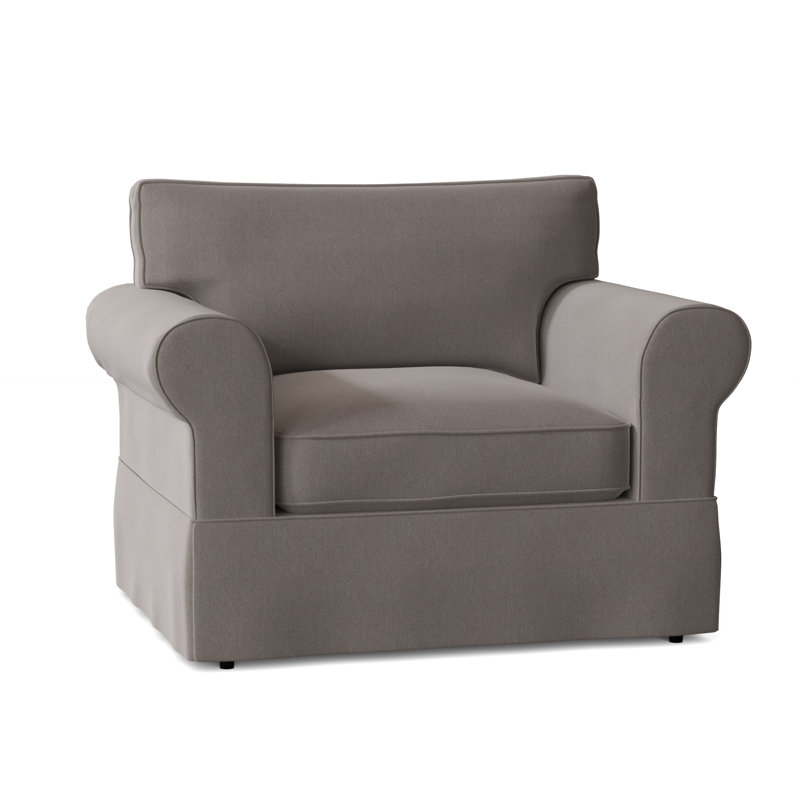 Fauteuil à housse large Kingsbridge, Ardoise Peyton