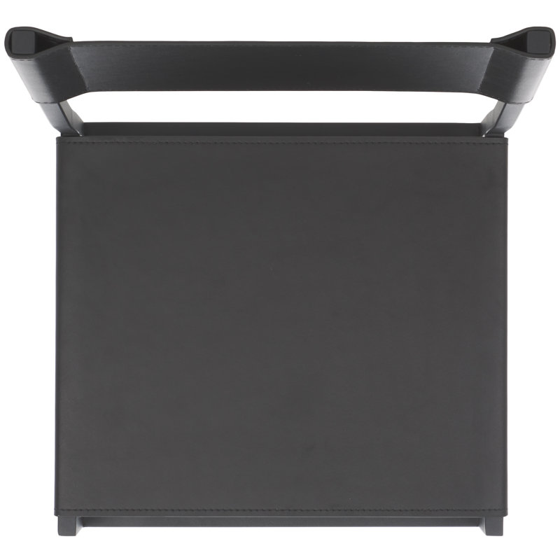 Fairbanks Counter Stool with Metal Frame, Black, Counter Stool (26" Seat Height)