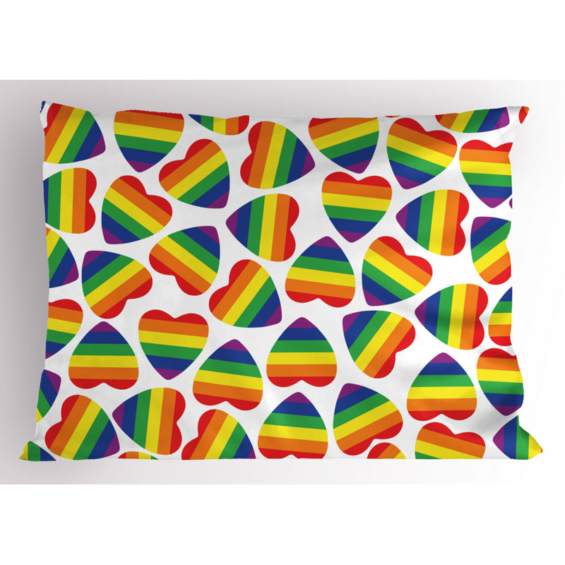 Pride Polyester Geometric Sham Set, Twin