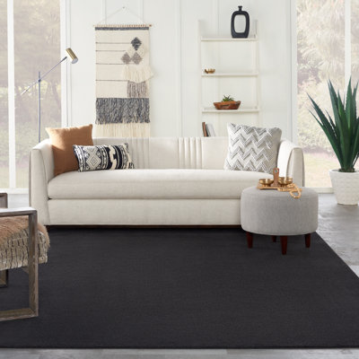 Tapis intérieur / extérieur noir Nourison Essentials