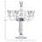 17.5'' H Lead Free Crystal Tabletop Candlestick