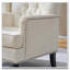 Fauteuil club capitonné, fauteuil d'appoint, fauteuil capitonné, canapé en velours côtelé-197730353