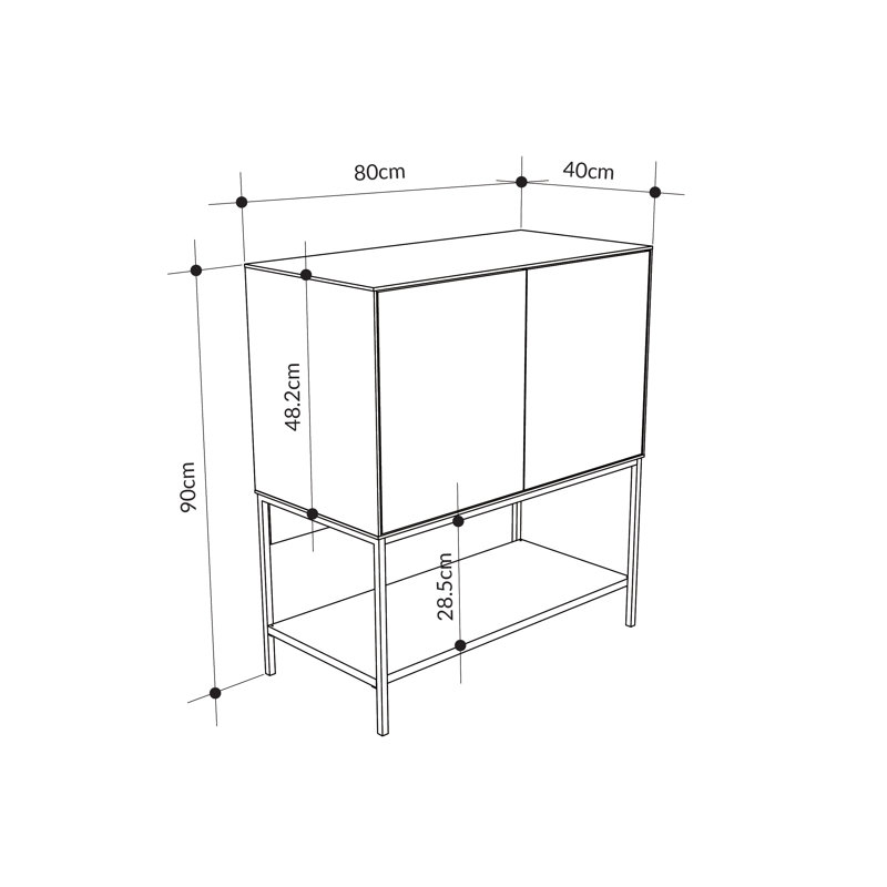Accent Chest, Modern Console Table  Ash Green - Black Wood