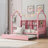Spahr Noria Wooden Size House Bed with Trundle, Kids Bed with Shelf-2080404857-2138869092
