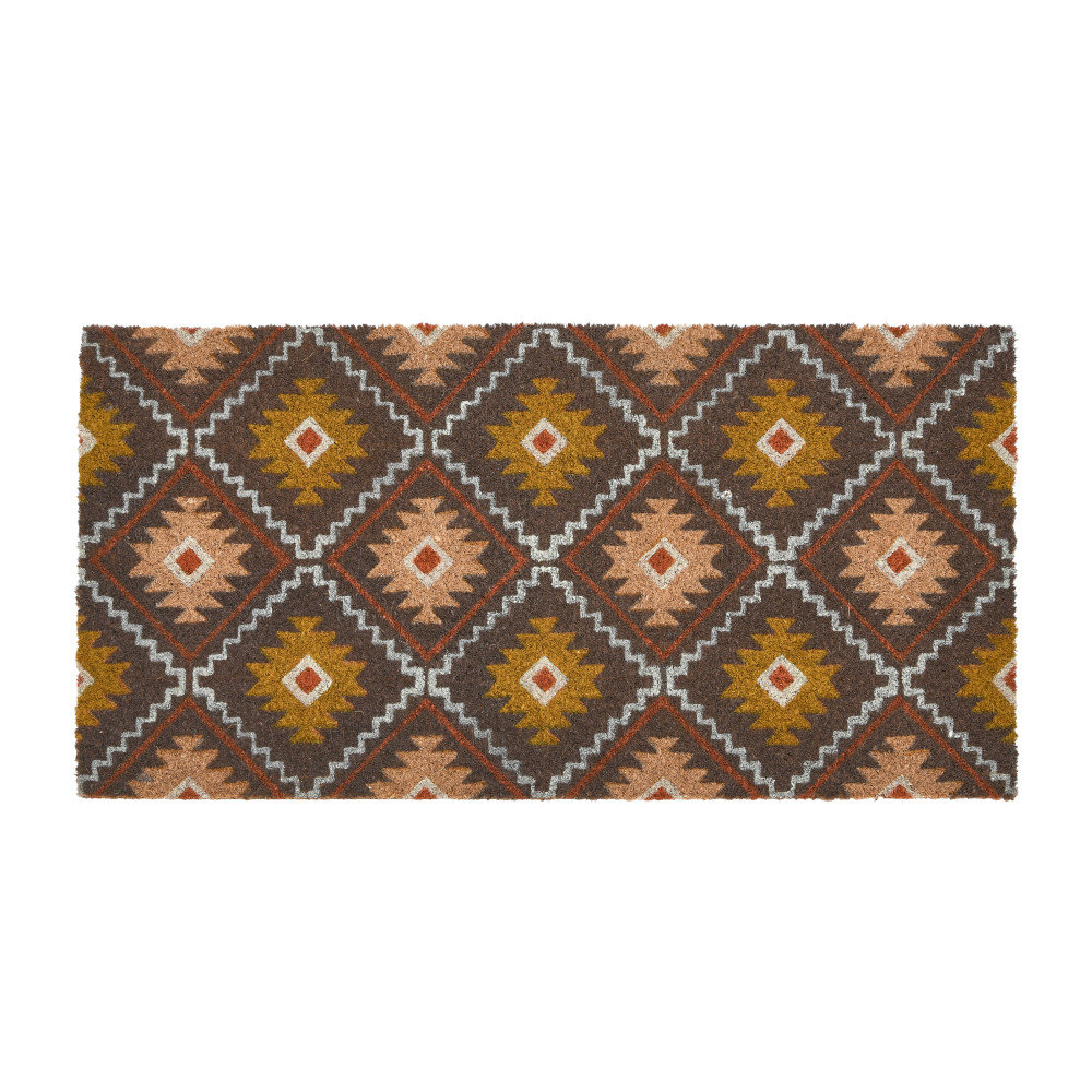 Non-Slip Geometric Indoor Doormat Union Rustic