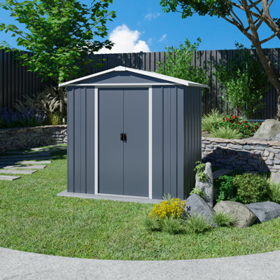 Apex 6 ft. W x 4 ft. D Metal Garden Shed