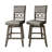 5-Piece Counter-Height Dining Set with Swivel Chairs and 45-Inch Round Table, Dark Grey-1336489376