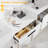Wimer 84” Double Sink Bathroom Vanity With Makeup Countertop, Double Sink Tops, Zinc Alloy Faucets