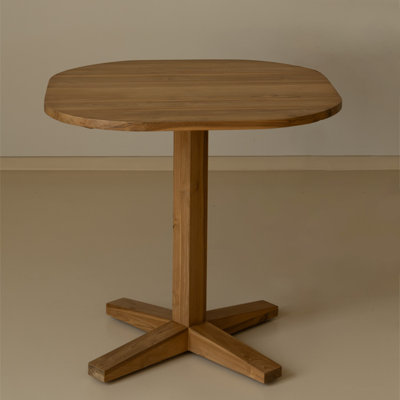 Burlywood Squircle Solid Wood Dining table