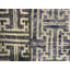 Tapis bleu et beige noué à la main de haute qualité