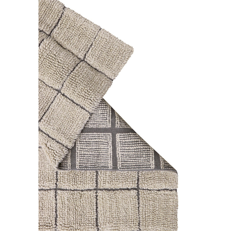 Tapis en laine tissé à la main Mosaic, Rectangle 5 pi 7 po x 7 pi 10 po