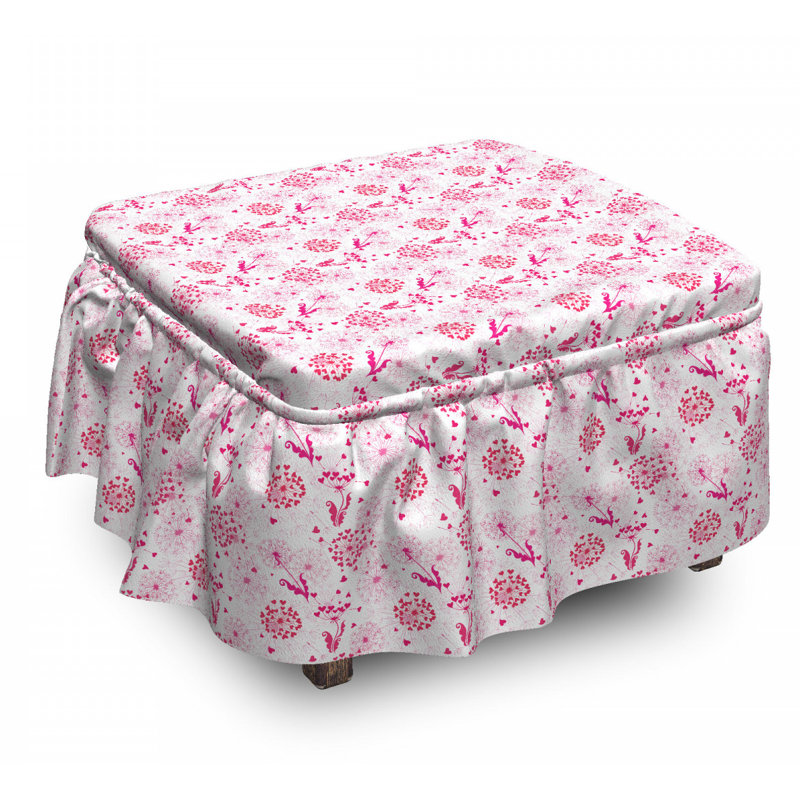 Box Cushion Ottoman Slipcover