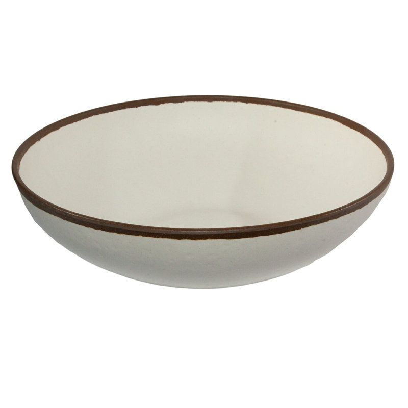 GET Bol de service en plastique, 16.5", Crème