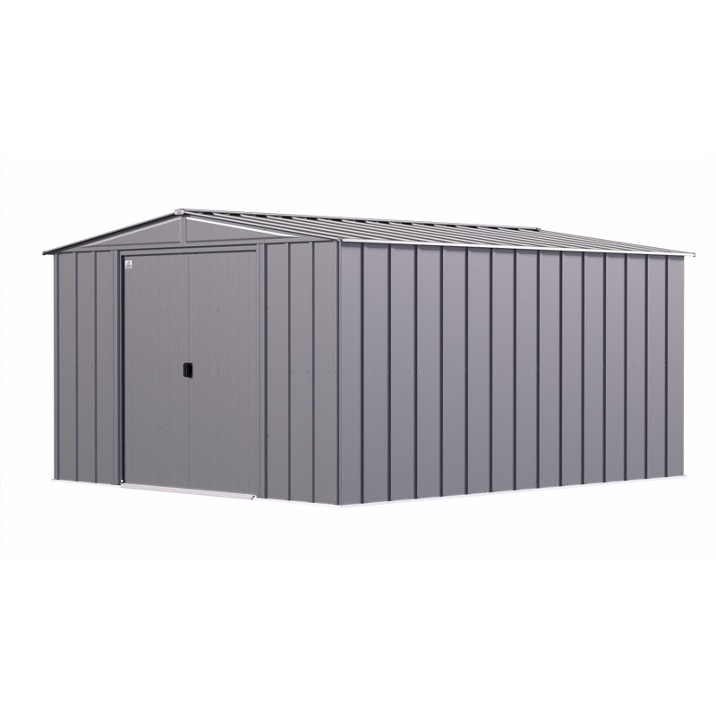Classic Steel Storage Shed, 10X12, Charcoal, Charcoal