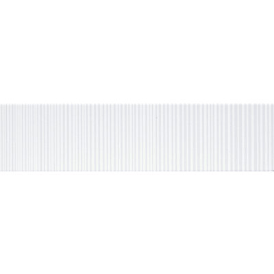 Express Lnr White 3 in. x 12 in. Glossy Ceramic Wall Tile (5.32 sq. ft./Case)
