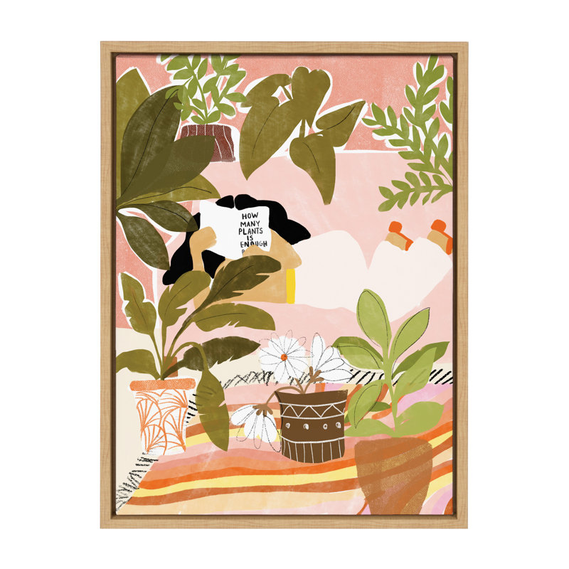 Never Enough Plants by Alja Horvat Framed Canvas Wall Art Print