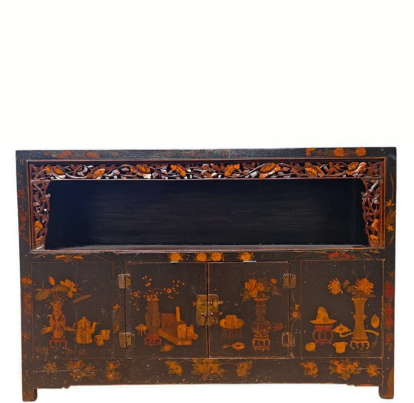 Hand-Painted Display Cabinet