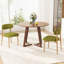 Modern Minimalist Dining Chair With Wood Legs, Mid-Century Accent Chair For Kitchen, Living Room, And Vanity-1149533052-1149533054