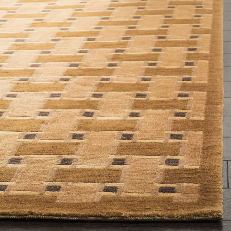Tibetan Hand Knotted Wool Pile Rug, Rectangle 5' x 7'6"