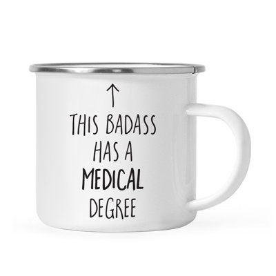 11 oz. Tasse à café en forme de feu de camp en acier inoxydable Graduation