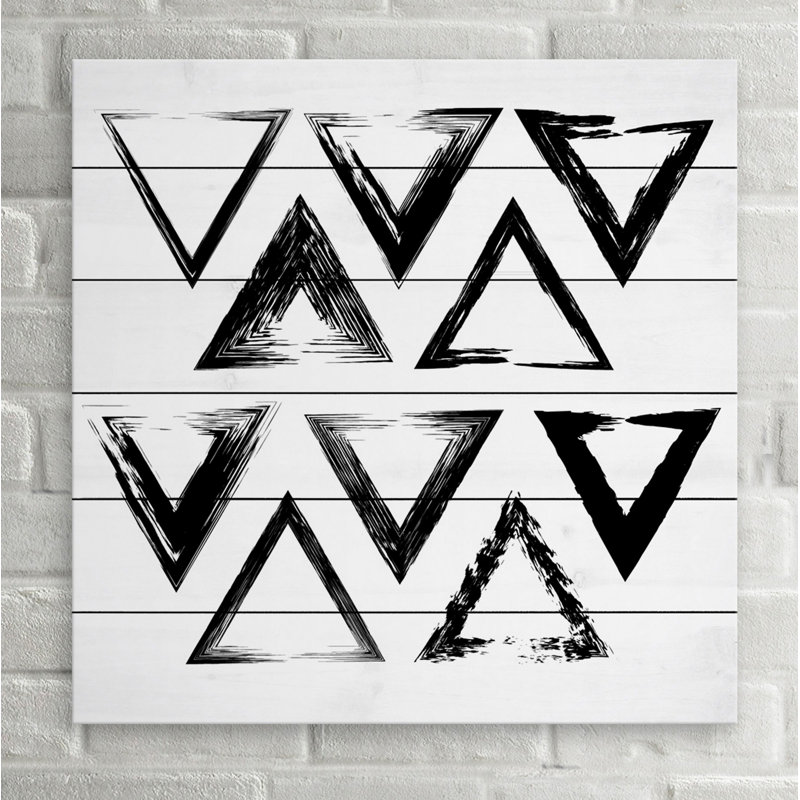 Interlocking - No Frame Print on Wood, 61cm H x 61cm W x 3.81cm D