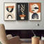 "Modern Geometric Art", impression sur toile abstraite encadrée, 3 pièces-106138102-106138100