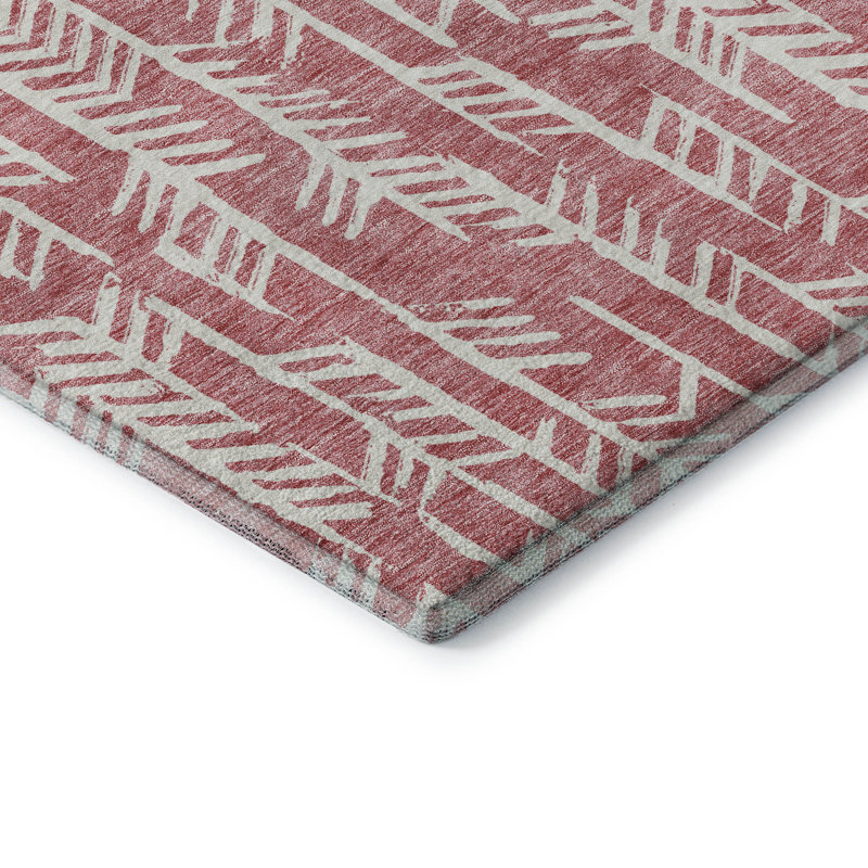 Premium Machine Washable Prisco Blush Rug, Rectangle 8' x 10'