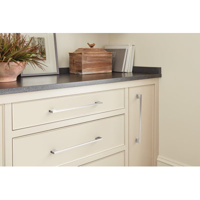 Cityscape 10-1/16 inch (256mm) Center-to-Center Polished Chrome Cabinet Pull - 10 Pack