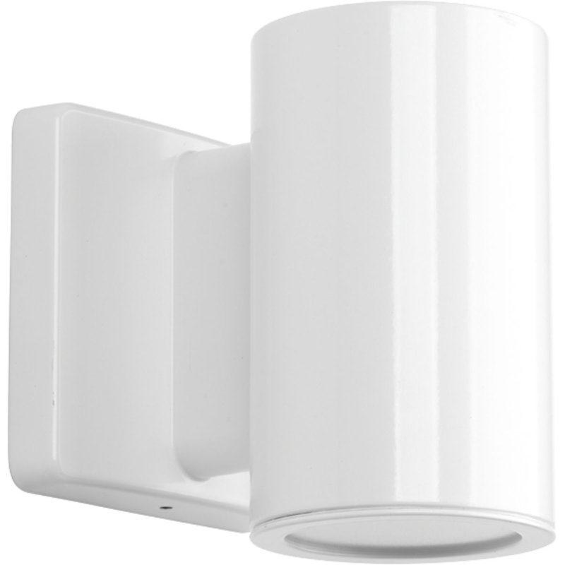 Applique murale d'extérieur à DEL intégrée Mcmeans, H 5,63 po x l 4,50 po x P 5,5 po, Blanc