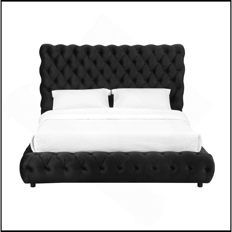 Mobilier de chambre à coucher 1Pc, Noir, noir, noir, noir, Grand lit