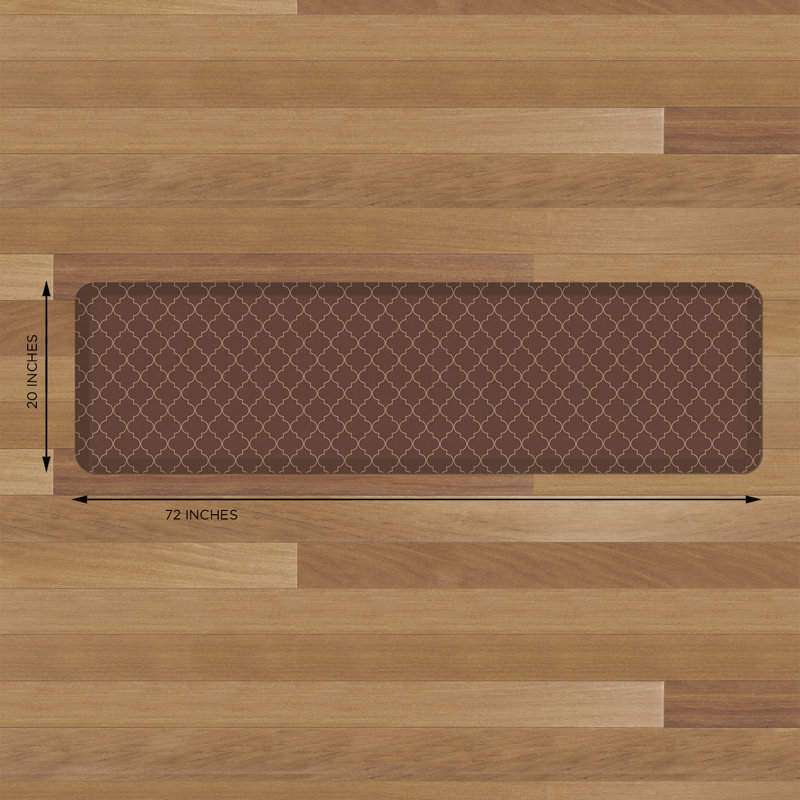 Tapis anti-fatigue, Noyer, Rectangle 1 pi 8 po x 6 pi