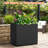 Large Rectangular Planter - Metal Rectangular Planter Box with Drainage Holes for Indoor and Outdoor Use-743315942-743315943