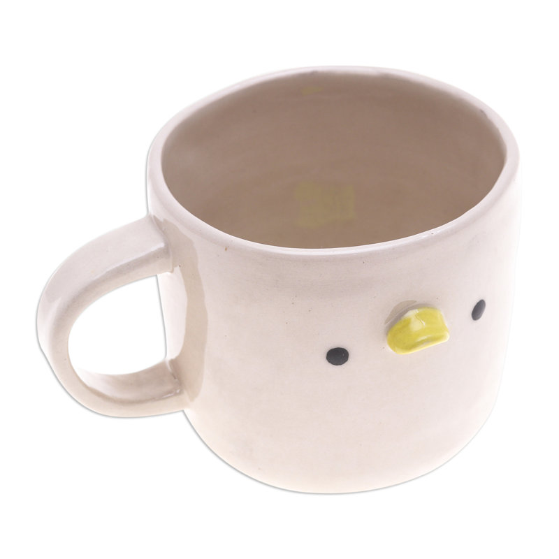 Trinx Handmade Duck Morning Ceramic Mug
