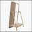 Large Clothes Hanger with Mirror and Woven Rattan Detail, a Stylish and Functional Wardrobe Organizer