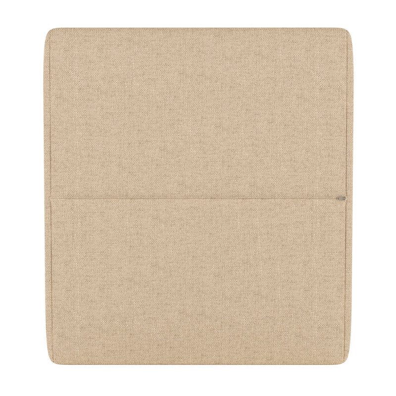 Sunbrella® Outdoor Ottoman Cushion, Antique Beige Sunbrella® Canvas, 4" H x 22" W x 20" D