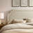Magnolia Upholstered Fabric King Size Headboard In Ecru-174843670-174843659