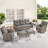 Keywest 6 - Pieces Outdoor Sofa Seating Group With Cushions-458310656