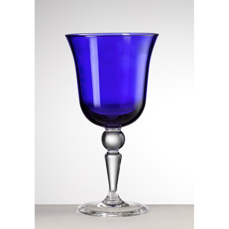 Verre à pied en acrylique St Moritz, Bleu royal, Verre à vin
