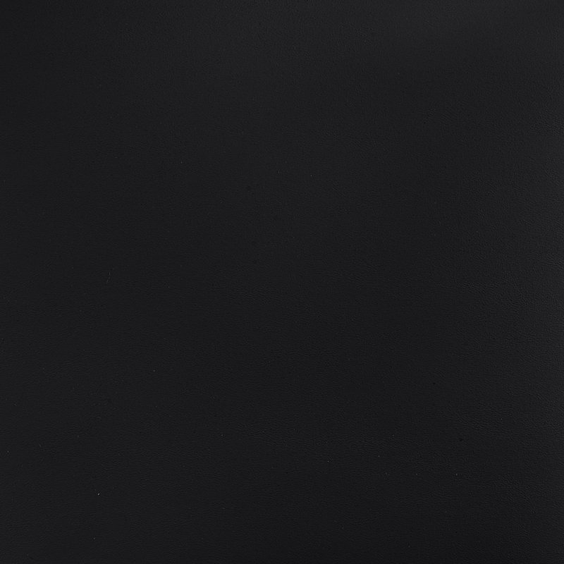 Chaise rembourrée en cuir Virella, Cuir végétalien noir, Laiton brossé
