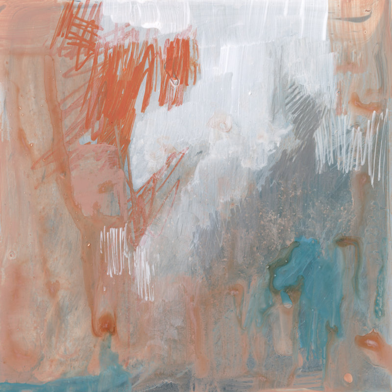 Coral Escape II by Jennifer Goldberger - Wrapped Canvas Painting, 30cm H x 30cm W