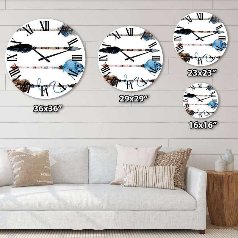 Horloge murale bohème et éclectique, Moyen