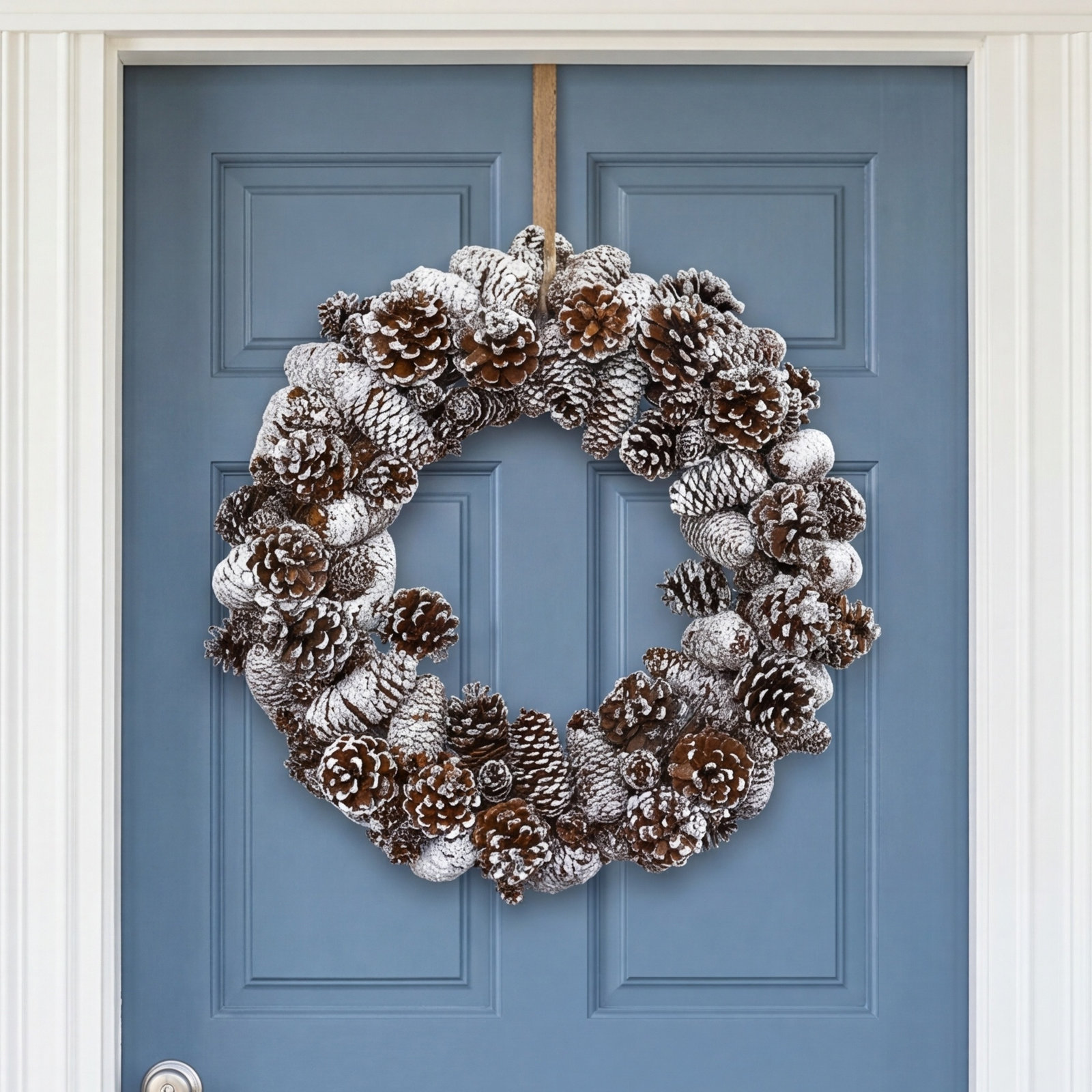 17'' Dried Pinecone Wreath