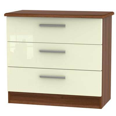 Fully Assembled Yvette 3 Drawer Chest