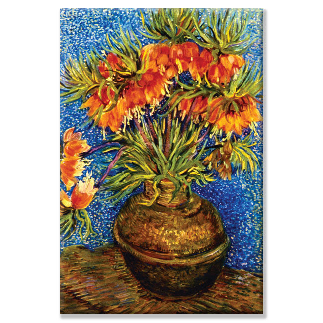 « fritillariesviencent van gogh », reproduction d’art sur toile tendue, 20" x 30"