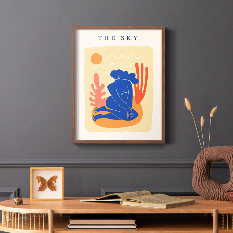 Matisse CECXVII, reproduction encadrée - bois massif, Brun, H 14 po x l 11 po