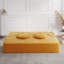 Canapé-lit pliant avec coussin, canapé-lit simple pour une utilisation polyvalente, aucun assemblage requis, jaune-1748789665