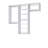 Modular Closets Closet System Walk-In Sets, 2 Hanging Unit with Shelf Tower-700923364